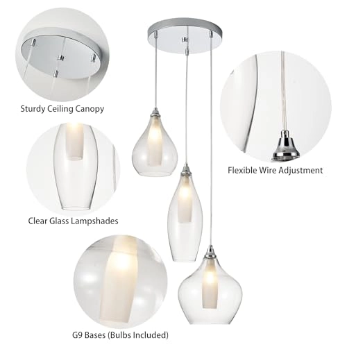 Modern LED Chandelier - 3000-6000K Dimmable