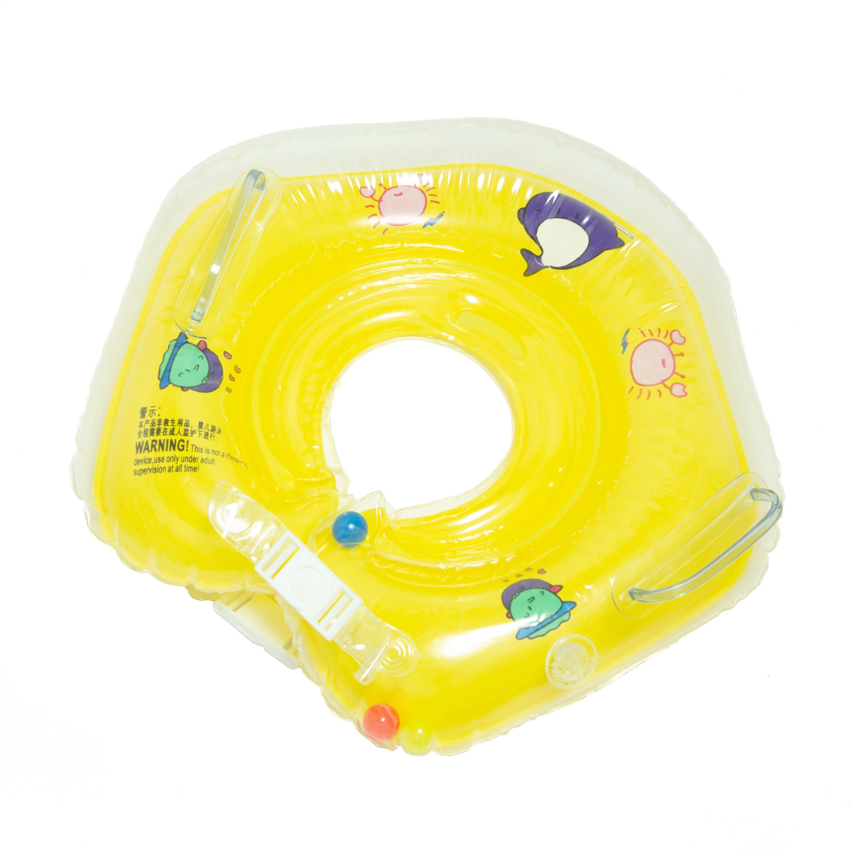 Iswimsafe Infant Neck Floater - Yellow with Inflator