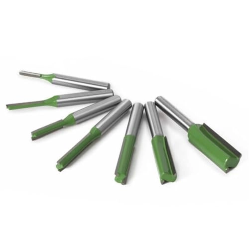 Straight Router Bit Set - 6mm 7pcs