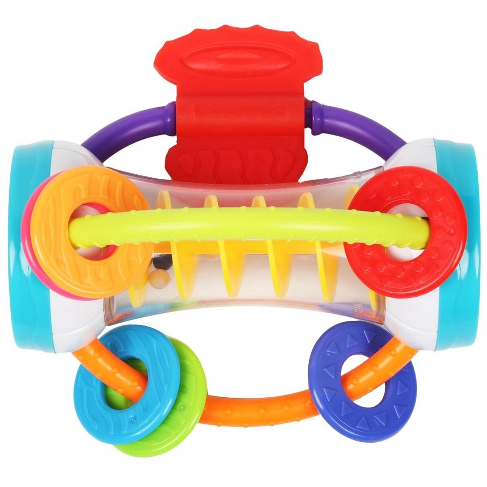 Little Angel Spiralium Teether Toy - 3 handles 6 teething clacker rings