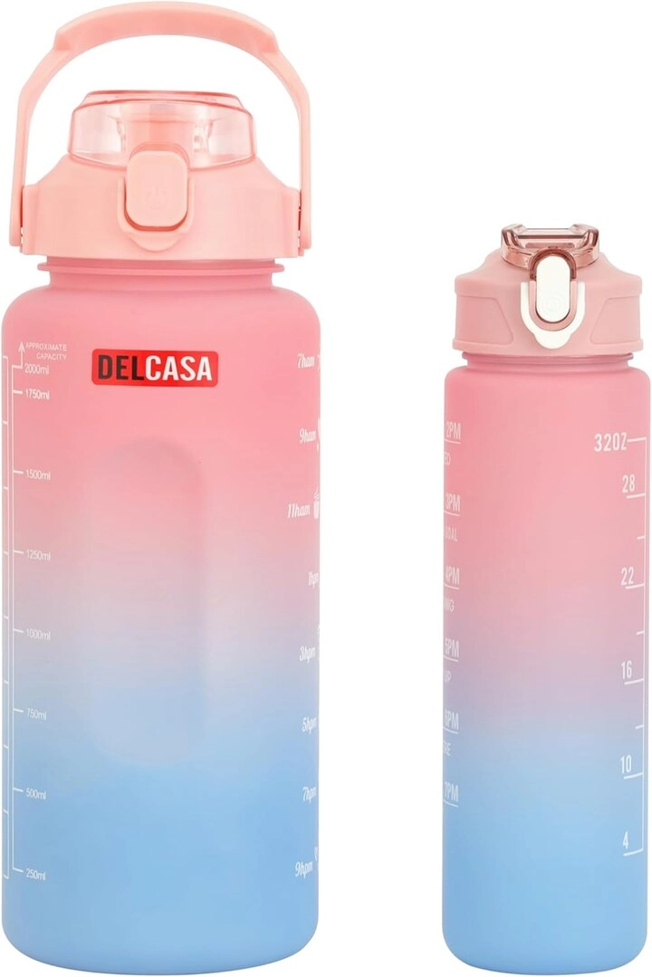 DELCASA DC2990 Water Bottle 3 pcs - Leak-proof lid