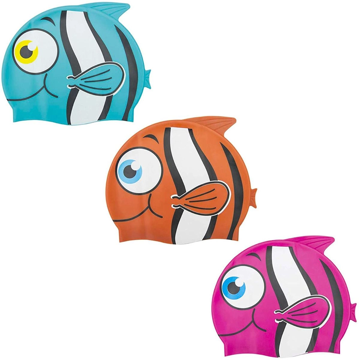 Bestway Hydro-Swim Lil' Buddy Swim Cap - 1pc Multi Colour