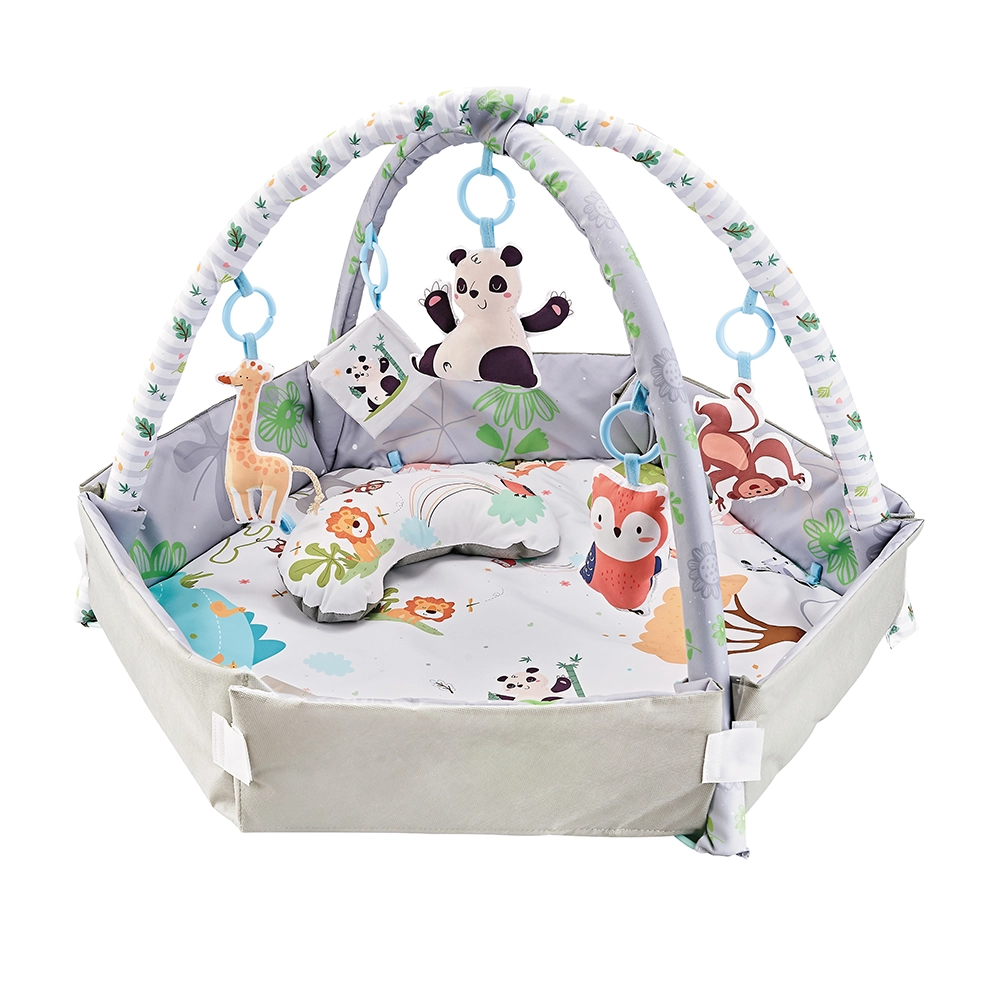 Oval Jungle Friends Playmat - 0 month