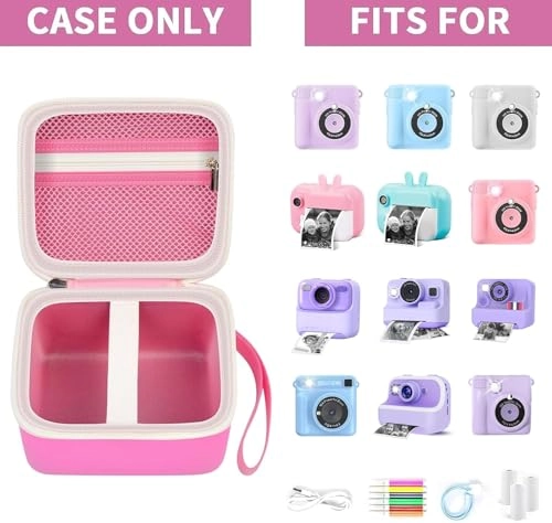 Bag - 5.5 x 5.1 x 3.1 inches suitable for ESOXOFFORE for Dylanto for Prograce for GKTZ for YEEHAO for LETSHAHA for ENERHAMP/ for Anchioo/ for YETCN/ for Amzelas/ for WEEFUN/ for MEETRYE/ for USHINING/ for Mafiti/ for Bestoonemultiple instant camera for digital camera for girls camera