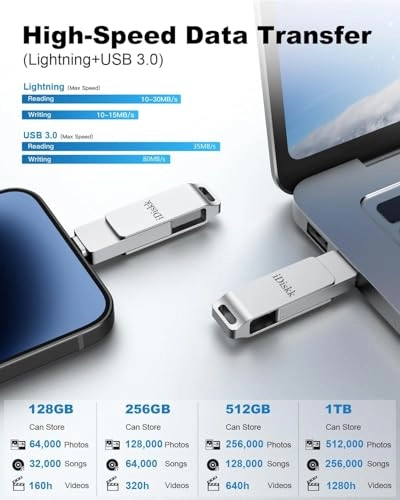 MFi Certified Lightning Flash Drive - USB 3.0 32GB