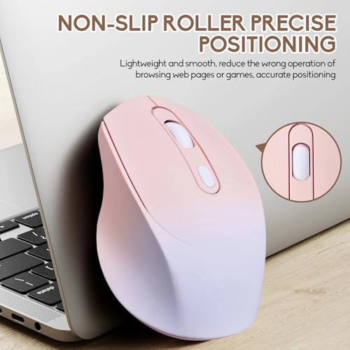 Wireless Gradient Color Bluetooth Mouse - USB
