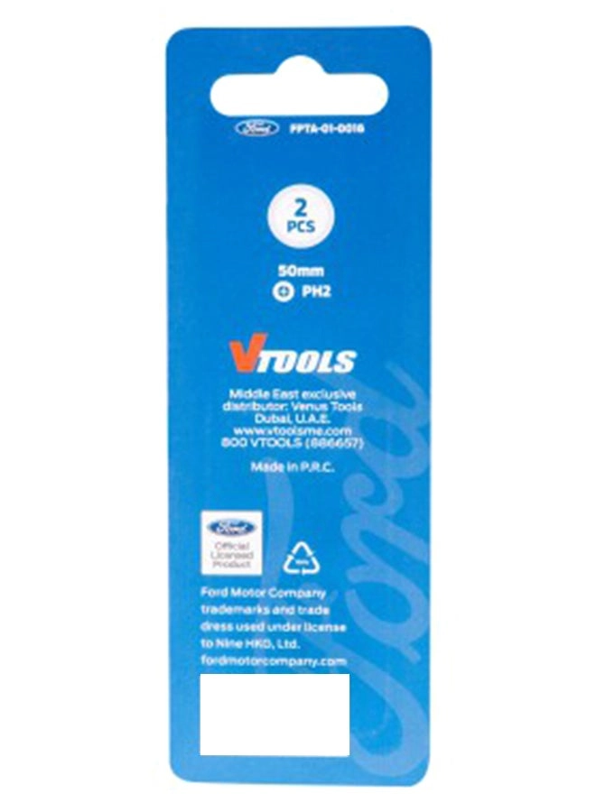 Screw Driving Bits - Pack of 2 25mm Silver