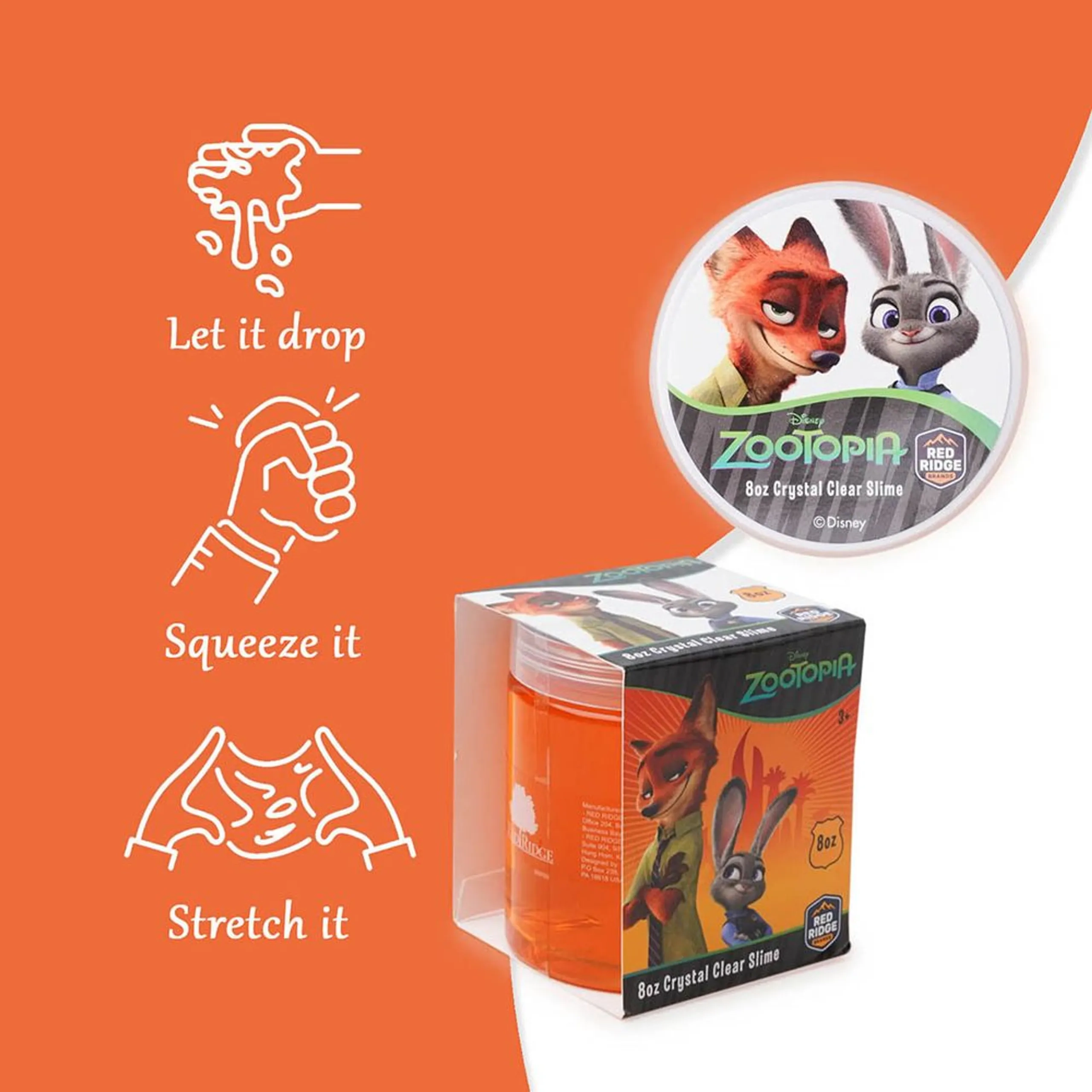 Disney Zootopia Crystal Clear Slime - 3+ years