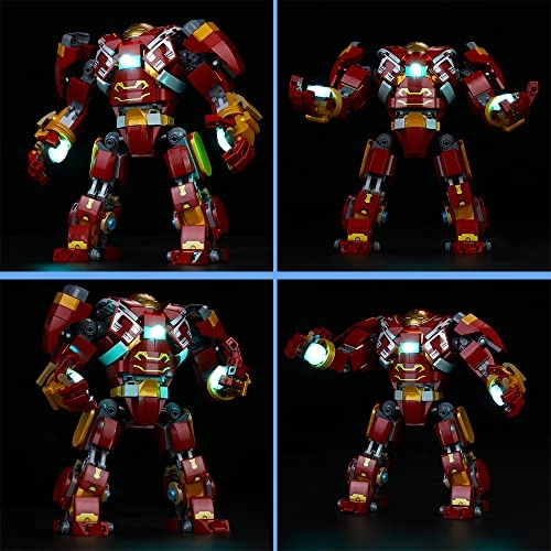 LED Light Kit for LEGO Hulkbuster 76247