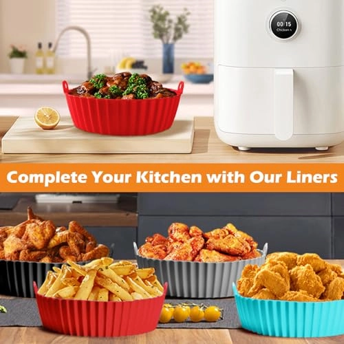 Air Fryer Silicone Liners - Silicone 2 Pack