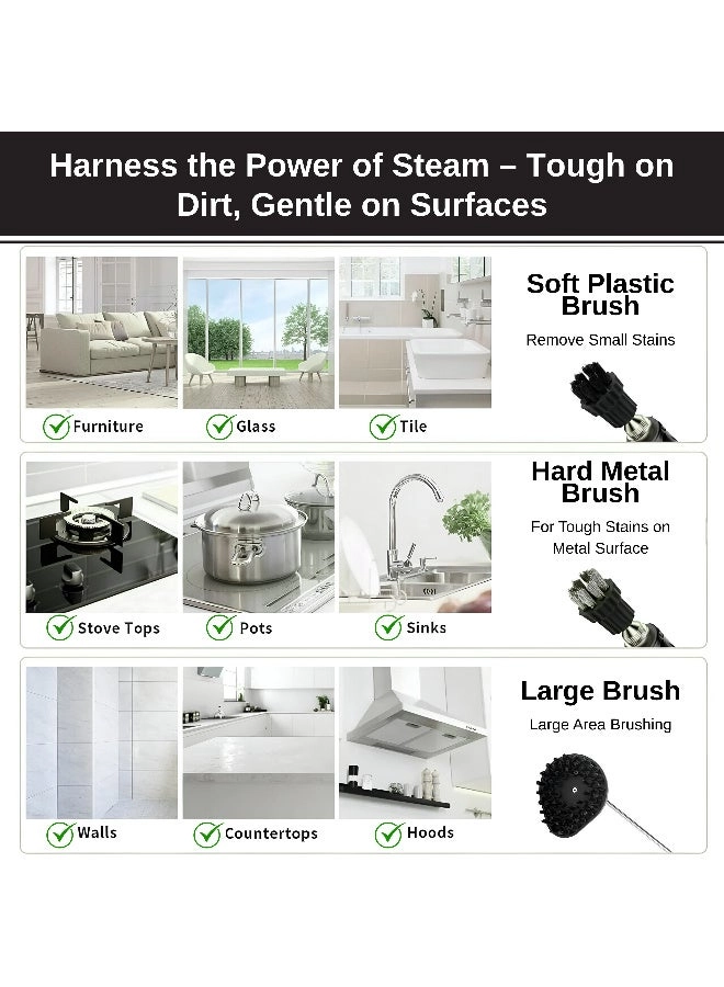 High-Pressure Handheld Steam Cleaner - 1 L