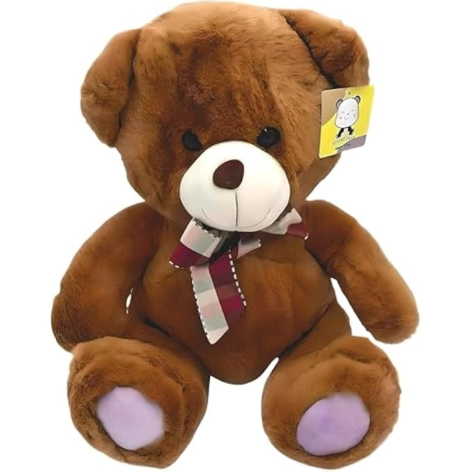 FITTO Teddy Bear 35 cm Plush - Dark Brown Cotton