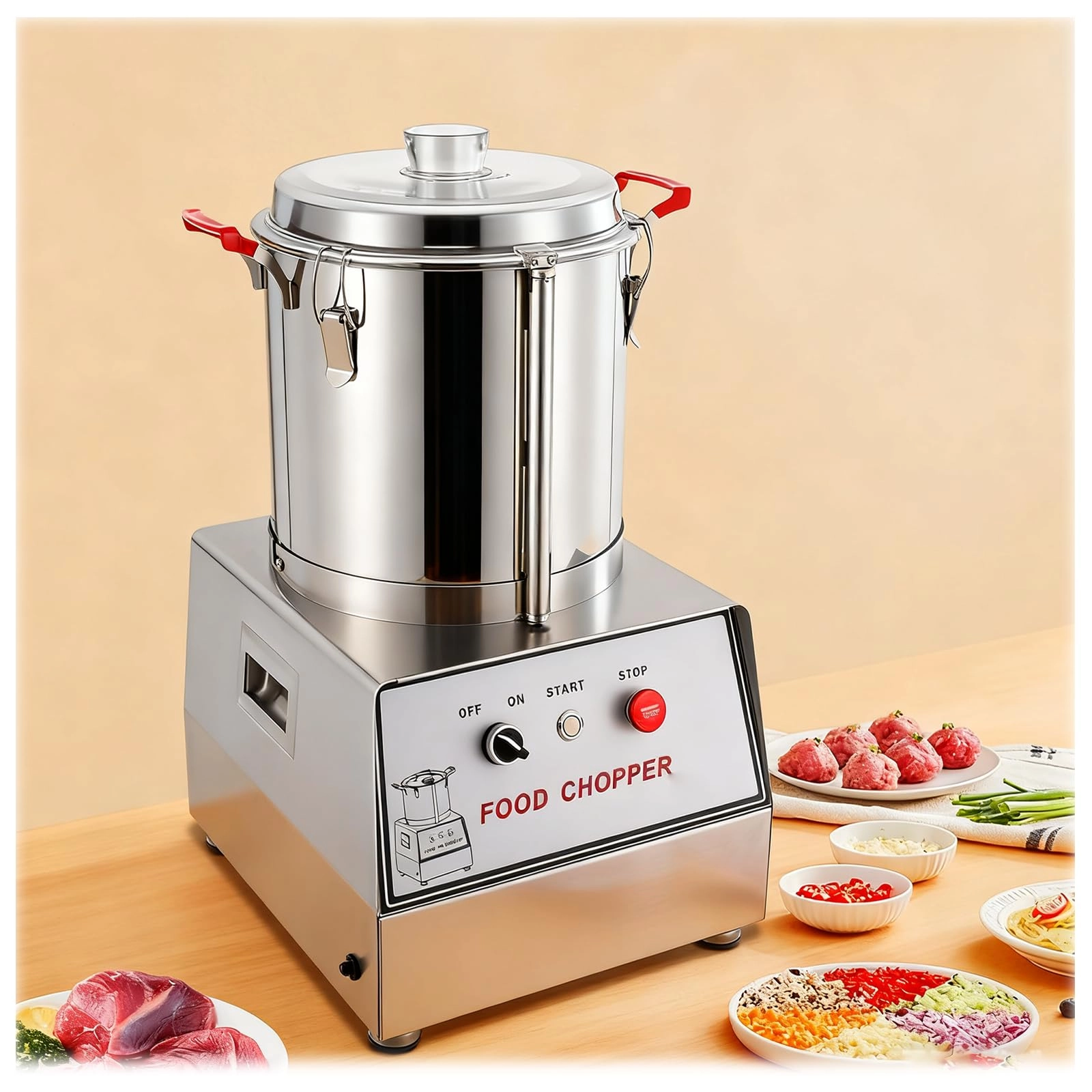 Commercial Food Processor - 5L 7L 10L 15L 550W 750W 1100W 1400W