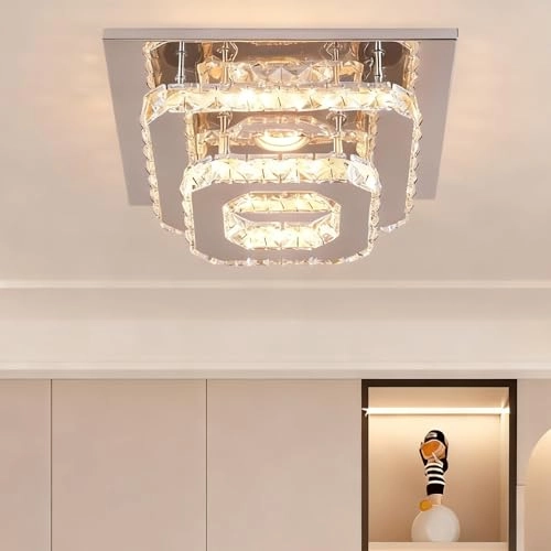 Crystal LED Ceiling Light - Cool White