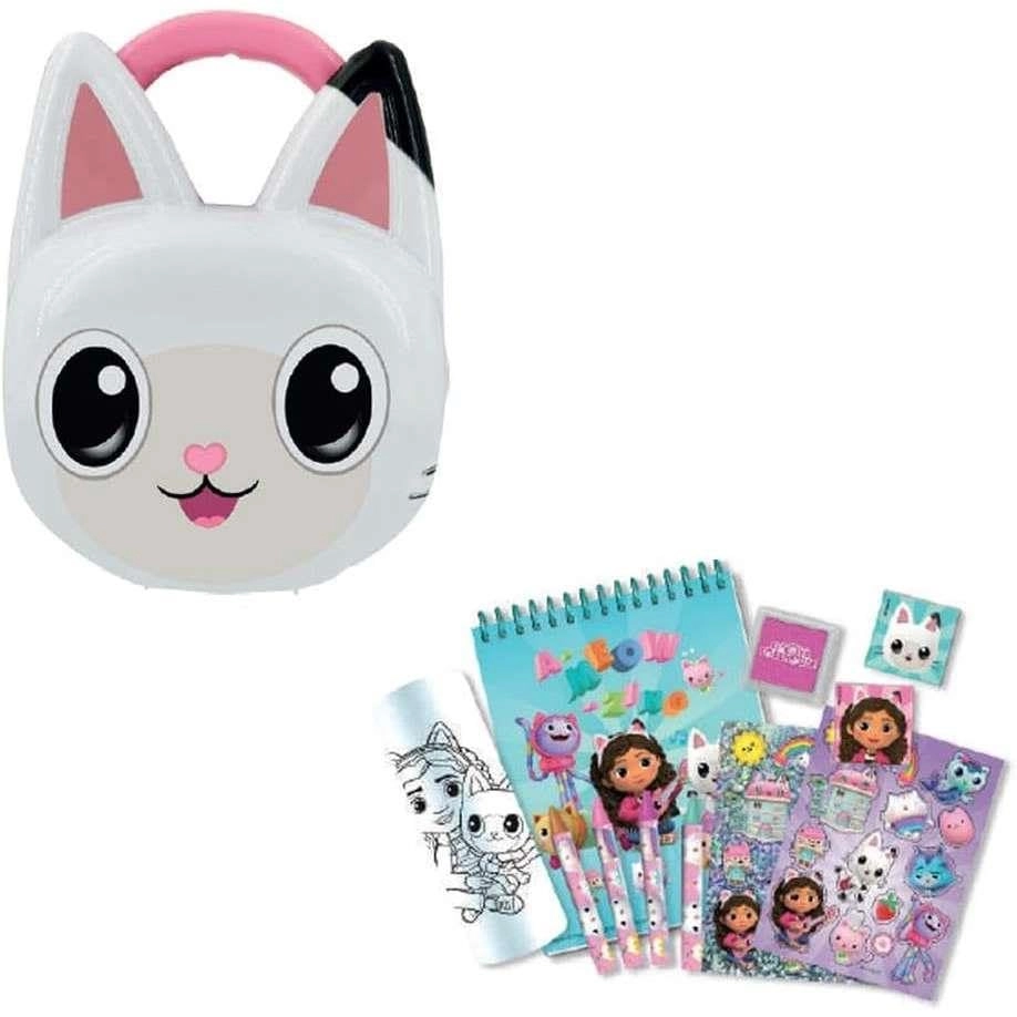 SRV Hub Gabby’s Dollhouse 3D Stationery Set - 12Pcs Crayons Pencils