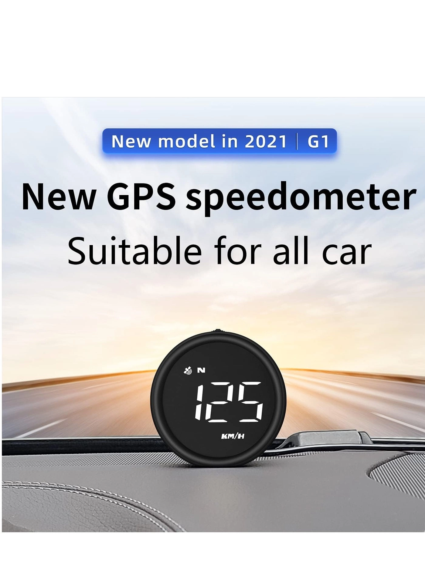 Head Up Display (HUD) - Vehicle Speed Meter Black