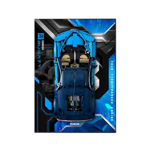 Figures Display Wall Mount for LEGO Techniic Bugaatti Chiroon 42083 - Acrylic