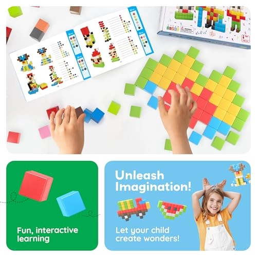 Pixel Magnetic Puzzle Cube - 102 pcs