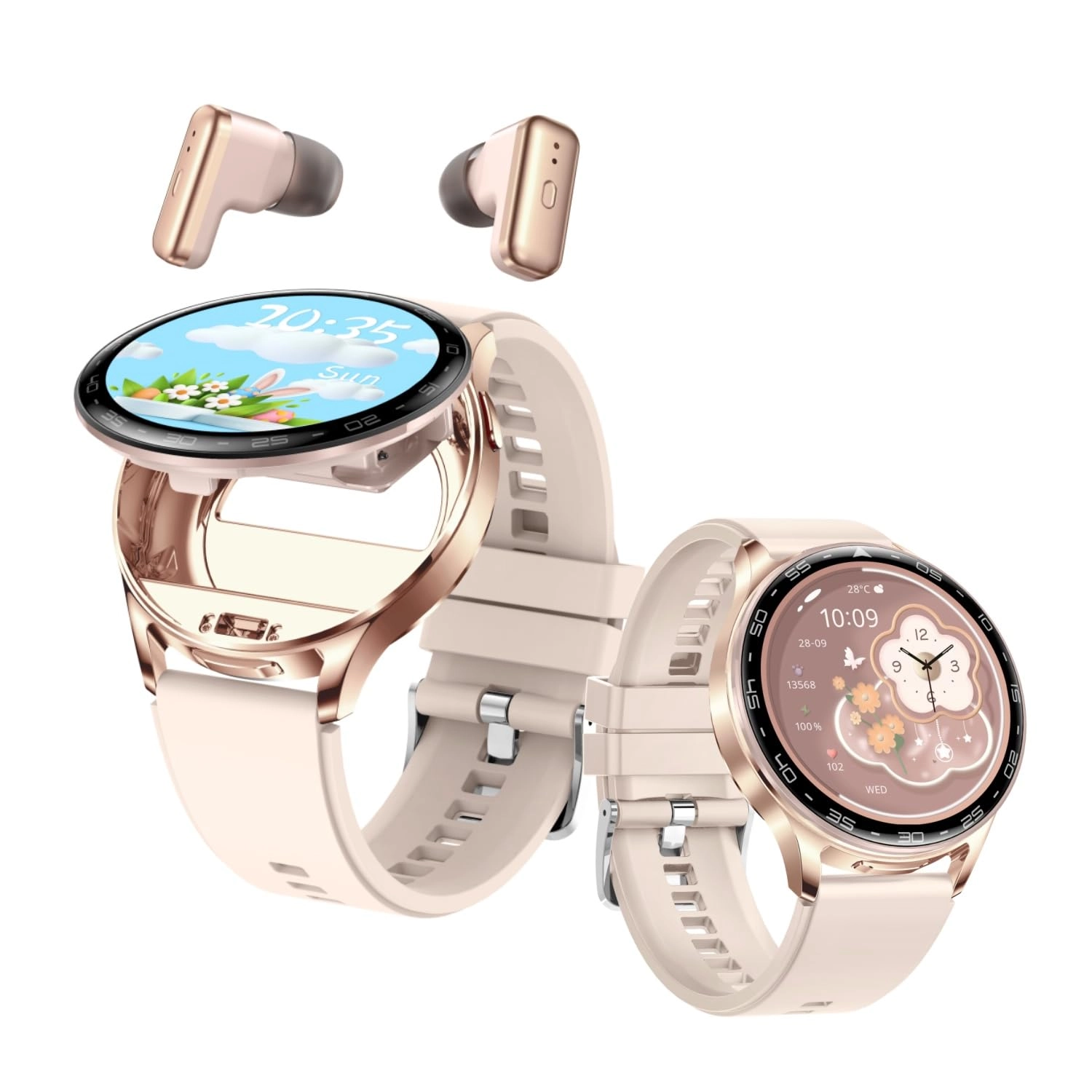 Rainbuvvy Watch Buds - 1.39 Inch alloy dial