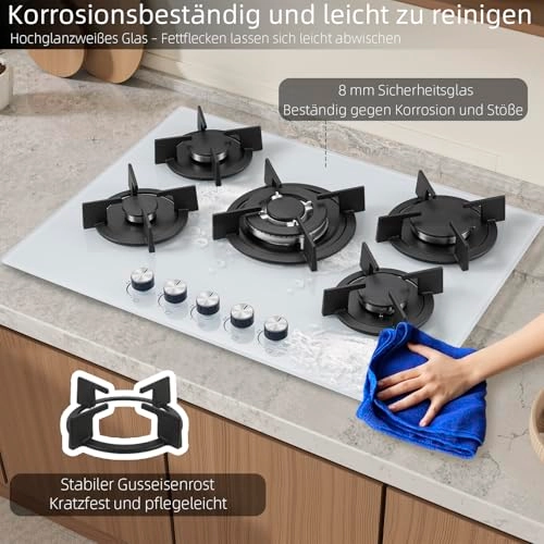 YY-GHE705C2W Gas hob