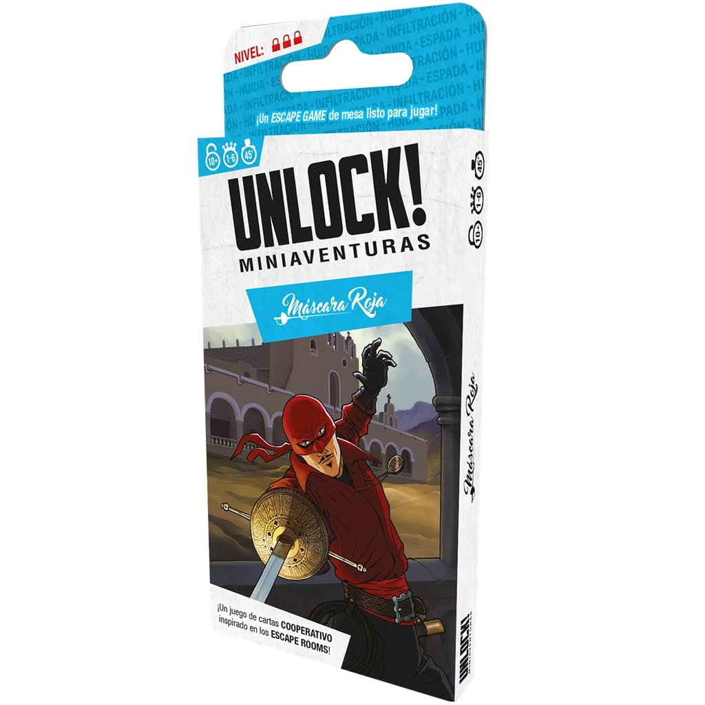 Asmodee Unlock! Mini Adventure: Red Mask - Card Game (Spanish)