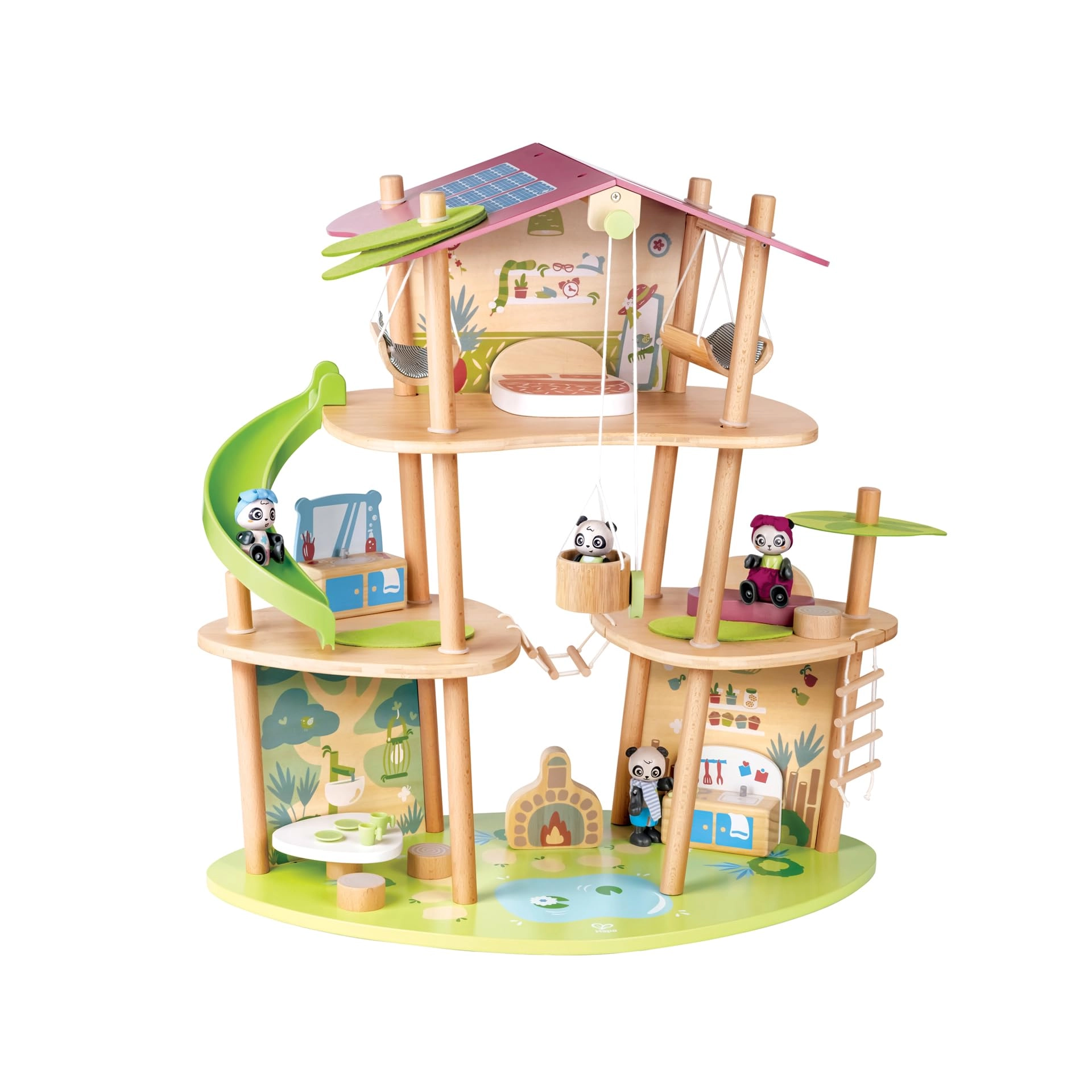 Hape Green Planet Explorers The Bamboo House of the Pandas - 3 years and up 25 pieces