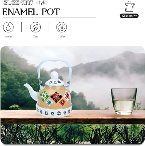 Enameled Teakettle - 2.5 Liter