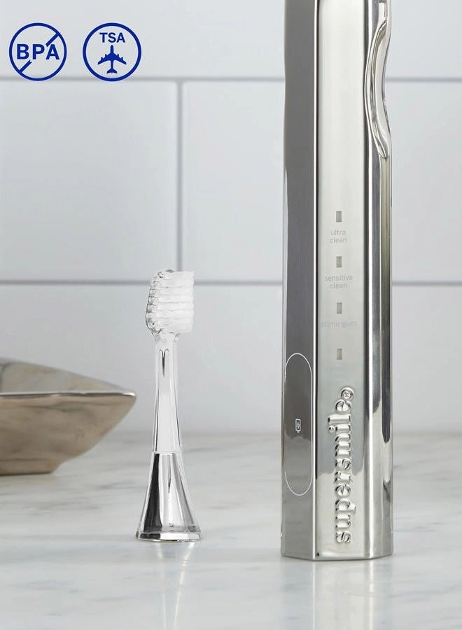 Zina45 Brush Head - Silver Pack of 2