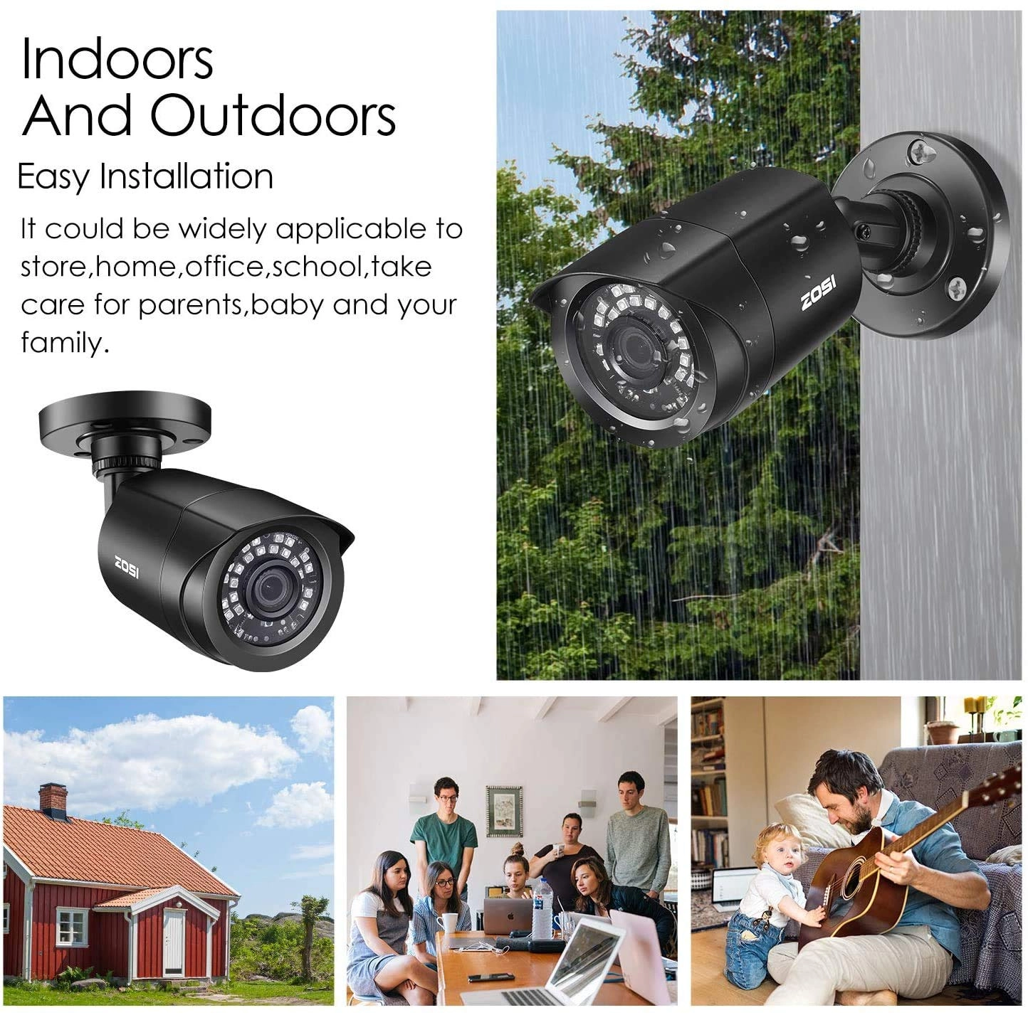 Security Bullet Camera - 1080P 4 Pack