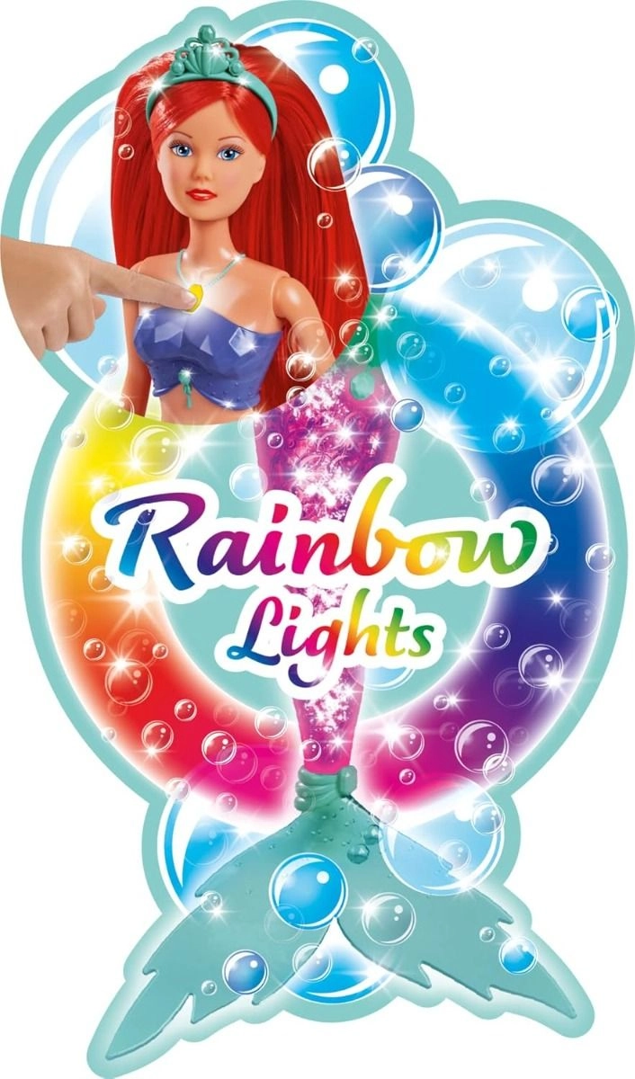 Steffi Love Magic Rainbow Mermaid Doll - 39 cm Ages 3+