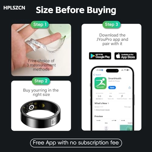 NFC Smart Ring - 24/7 Heart Rate Monitor IP68 Swimproof