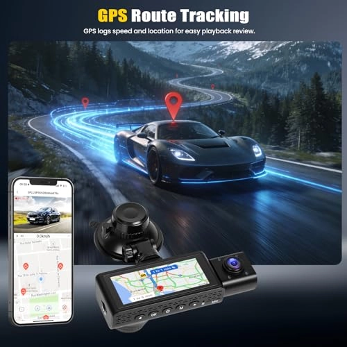 3-channel dash cam - 2.5K+1080P+1080P