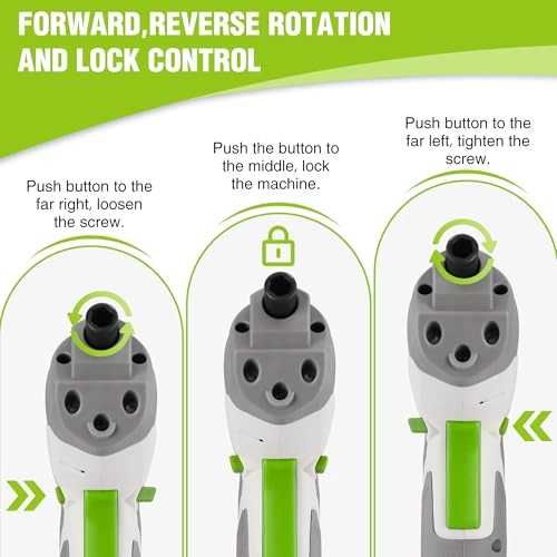 Eccentric Electric Screwdriver - 3.6V 240 RPM 24-Piece Bit Set