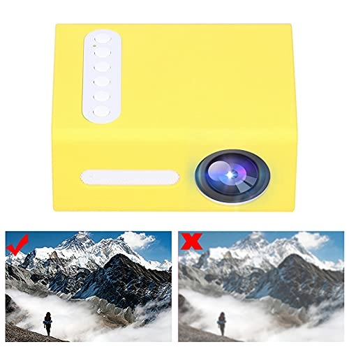 Video Projector Portable Remote Control Yellow and white