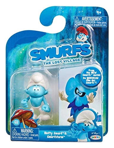 Smurfs The Lost Village - Hefty Smurf + Smurfstorm (96565) 2 pcs
