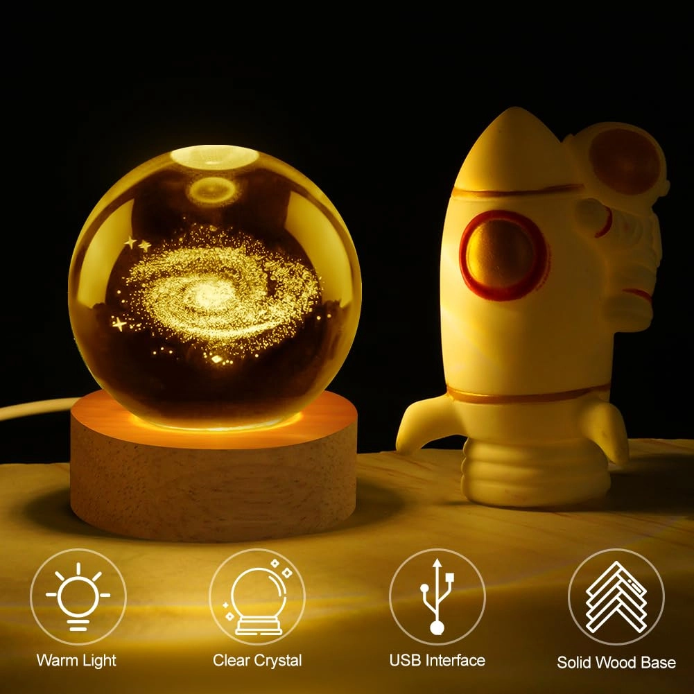 3D Saturn Planet Night Light