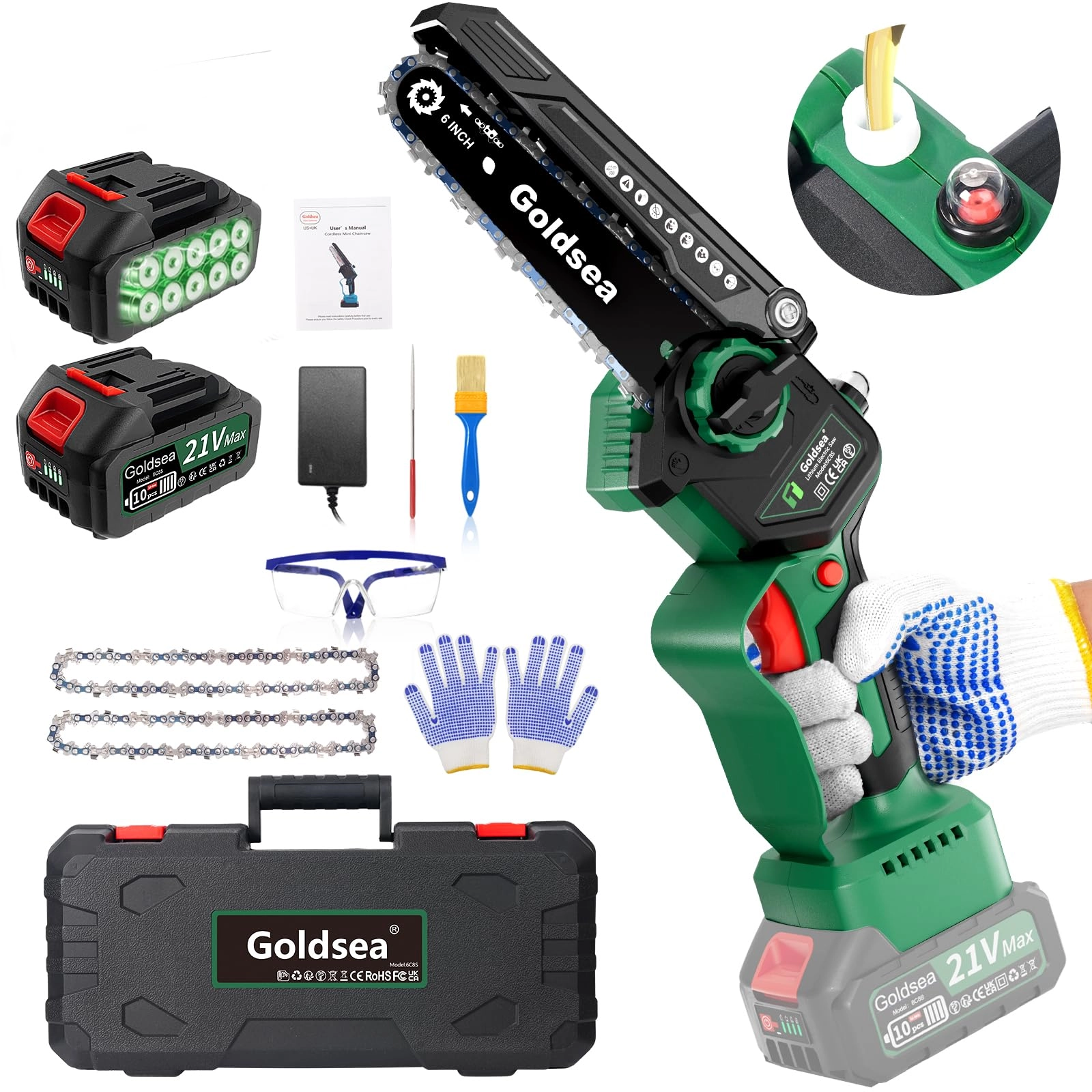 Goldsea Mini Chainsaw - 800 watts