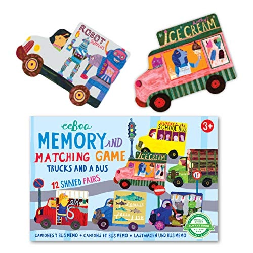 Trucks and a Bus Little Memory Matching Game - 3 and up
