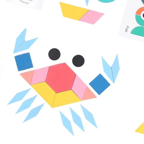 Interactive Learning Tangrams and Geometric Building Set - 180 pieces