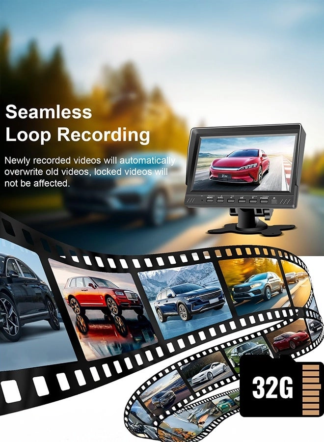 Dual Backup Camera System - Night vision wired 1080P