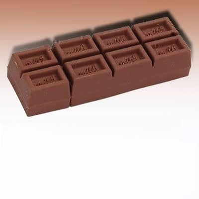 Ruilogod Chocolate Shaped USB Flash Drive - USB 2.0 8GB