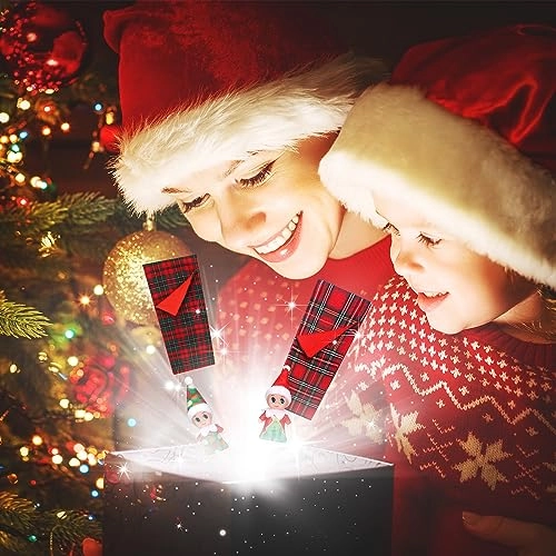 Christmas Elf Doll - 2 Pieces Twins + Christmas Elf Sleeping Bag - Red Plaid Ages 6+