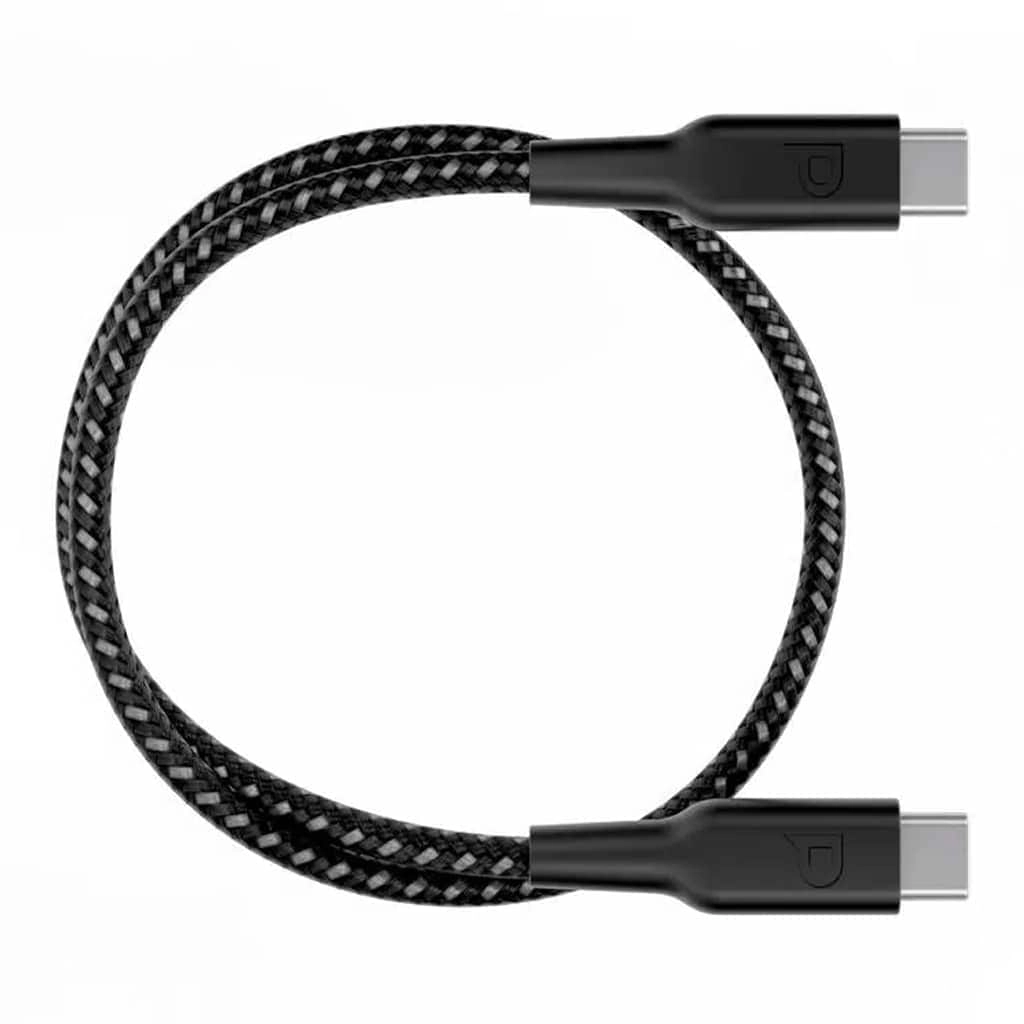 Powerology Charge Cable 60W USB-C to USB-C 0.3m Braided