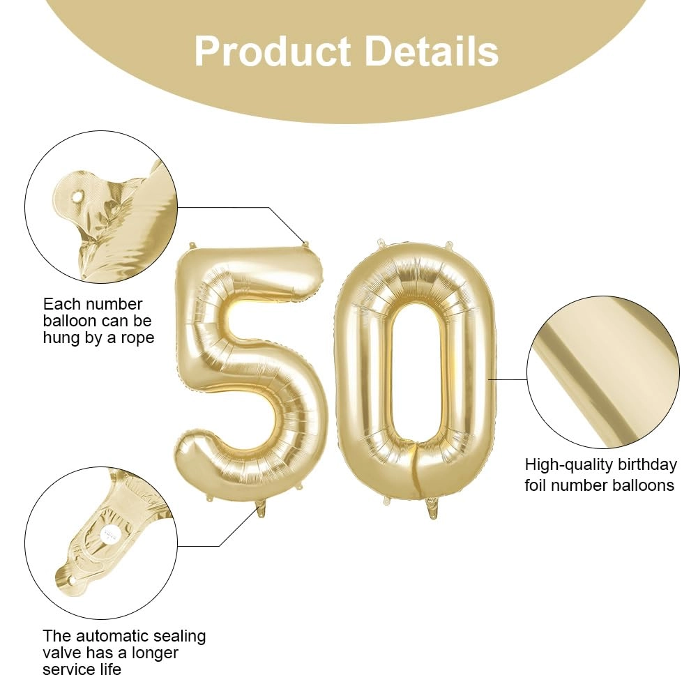 Number 50 - 2 piece(s) Birthday