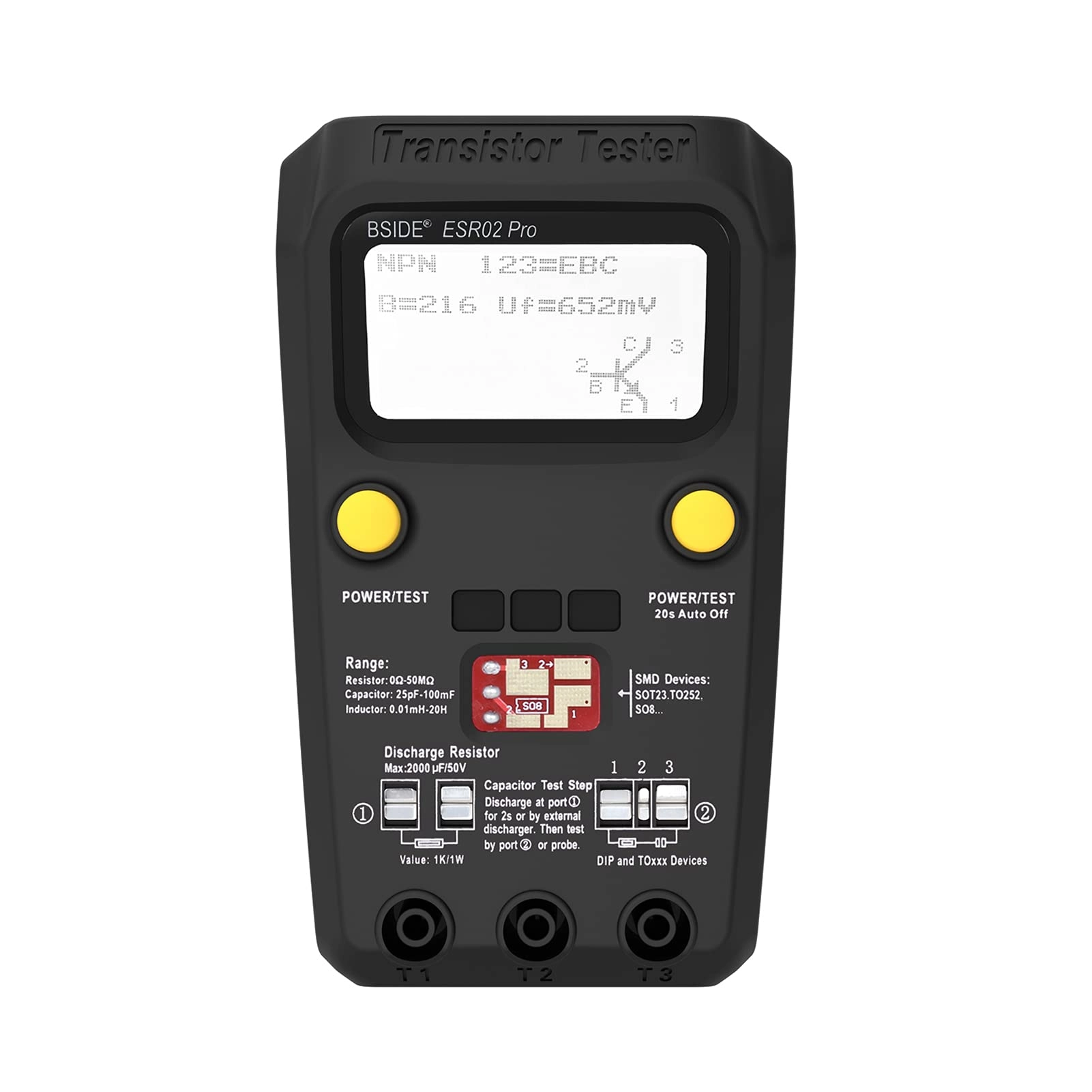 Benkeg ESR02 Pro - Transistor Tester Multifunctional