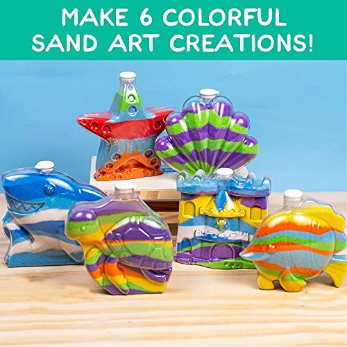 Create Your Own Underwater Sand Art - 6+ years 6 bottles 9 sand bags