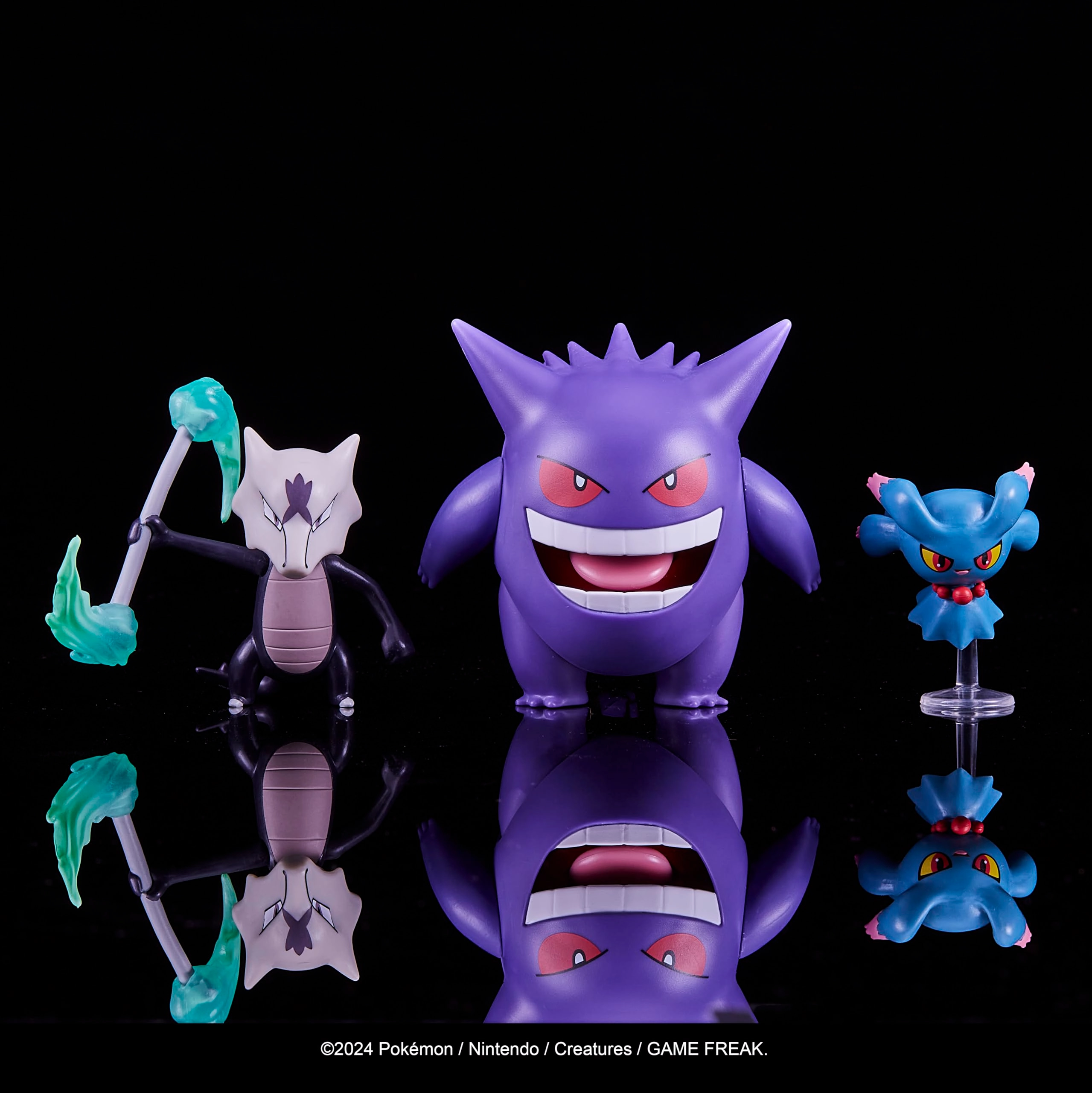 Misdreavus - 2-Inch + Alolan Marowak - 2-Inch + Gengar - 3-Inch