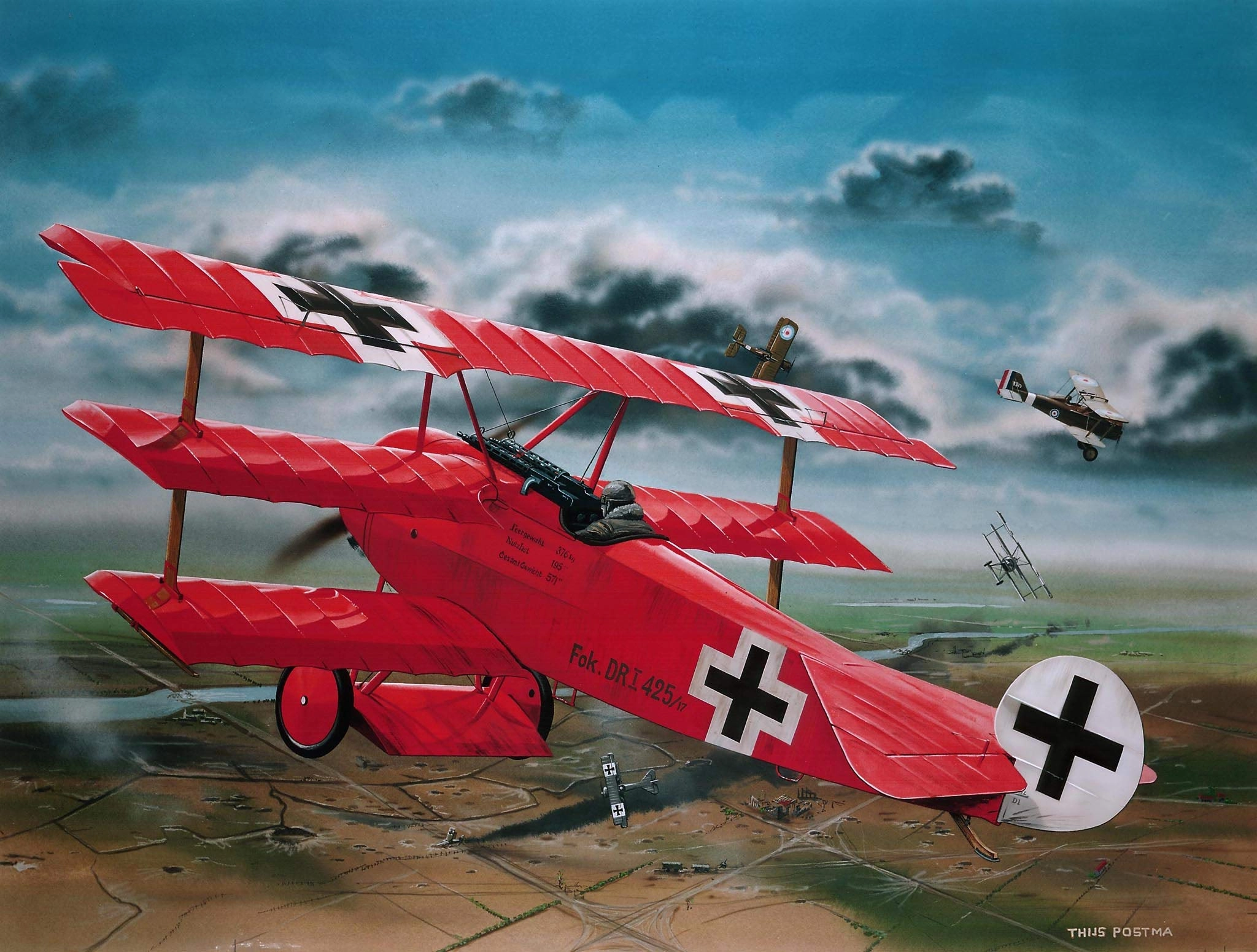 Fokker DR1 - Richthofen Red