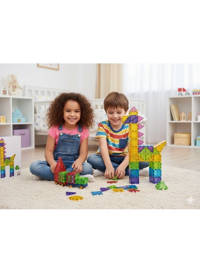 Magnetic Building Tiles - 123pcs
