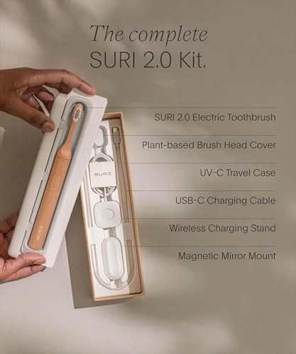 2.0 - Sonic Electric Toothbrush 40+Day Battery UV-Cleaning Travel Case